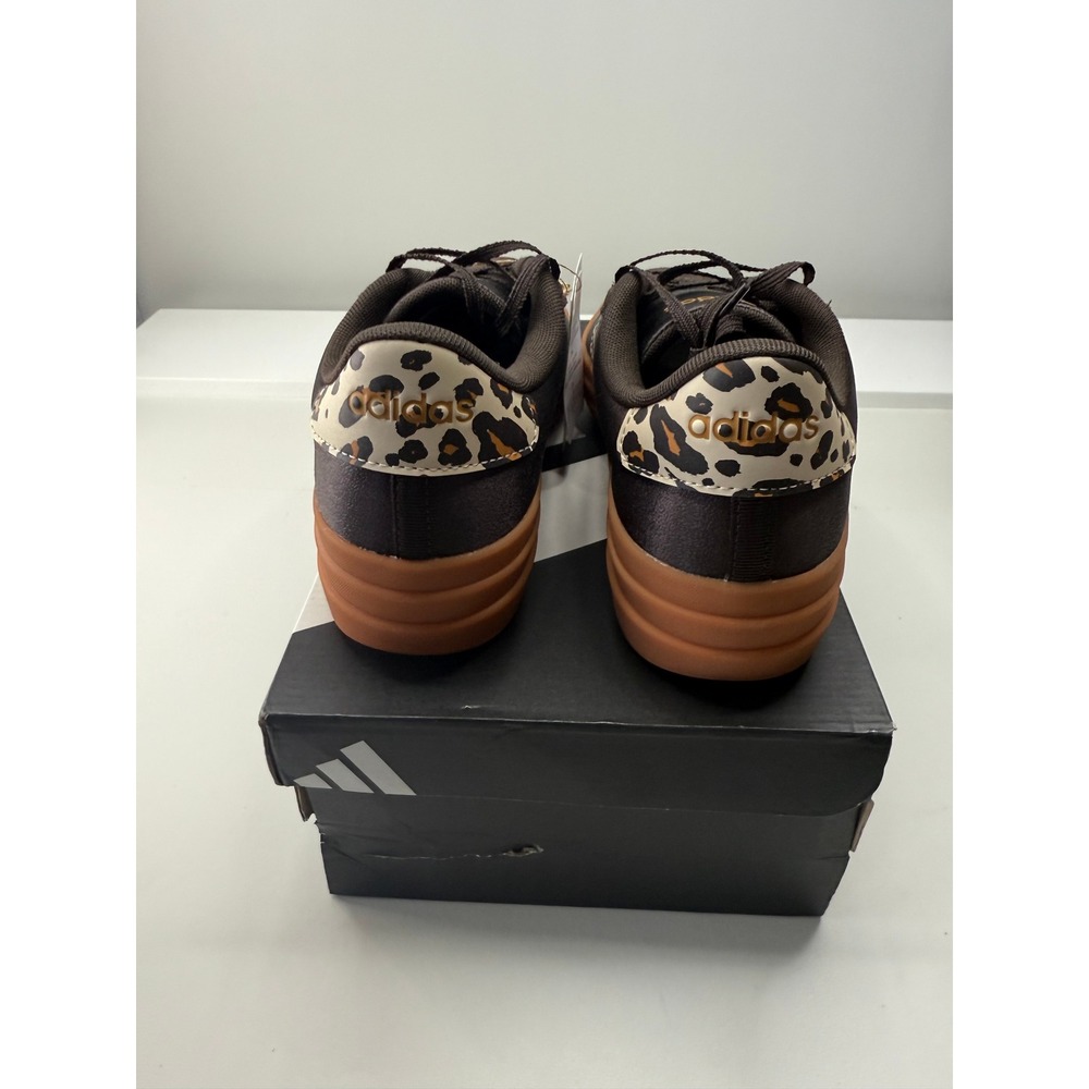 Adidas VL Court Bold Womens Platform Sneakers Brown Leopard KI3335 Size 8 NEW - Picture 6 of 9